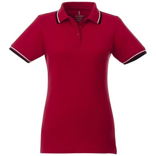 Polo tipping manches courtes femme Fairfield 38103254 - maille piquée 100% coton 180g/m²_0