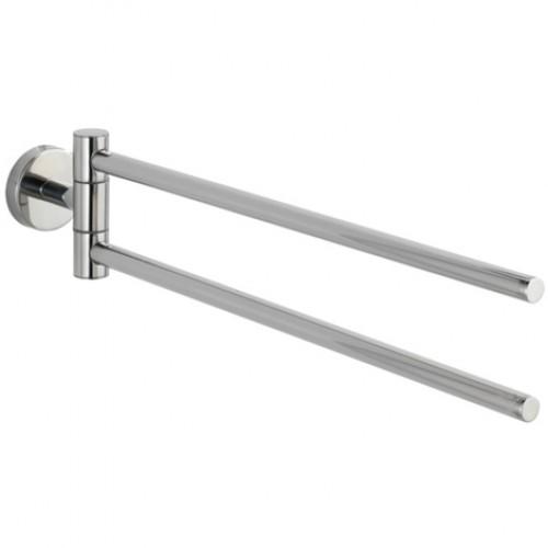 PORTE SERVIETTE MURAL - BOSIO - 2 BRAS MOBILES - ACIER INOX WENKO