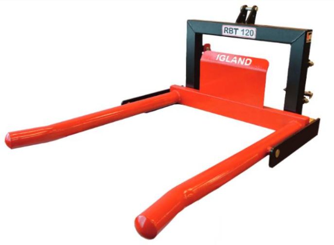 RBT 120 - Basculeur à balles rondes Igland - 120 kg - Charge max 1200 kg - Diamètre balles 120 à 130 cm_0