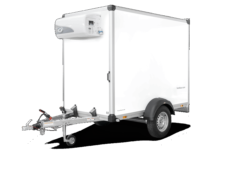 Remorque frigo freinée - HUMBAUR - PTAC : 1300 KG - 251 x 133 x H168 cm - Référence SARIS_FOURGON_FW150_0