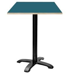 Restootab - Mange-debout 60x60cm - modèle Bazila bleu prusse chants bois - bleu TB-BZ4FF-6060M-BL.PR-BOI_0