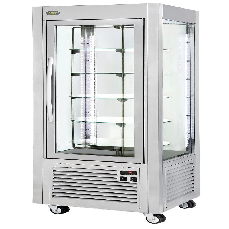 Roller Grill Vitrine 4 faces, verticale, positive ventilée, inox à plateaux tournants RD 60 TI - gris verre RD 60 TI_0