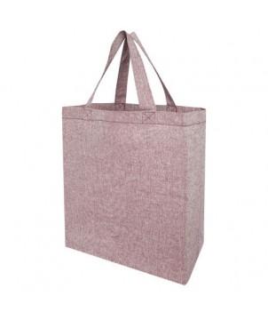 SAC SHOPPING PHEEBS À SOUFFLETS EN MATIÈRES RECYCLÉES 150 G/M² 13L - MARRON CHINÉ - SACS SHOPPING ET TOTE BAGS PUBLICITAIRES