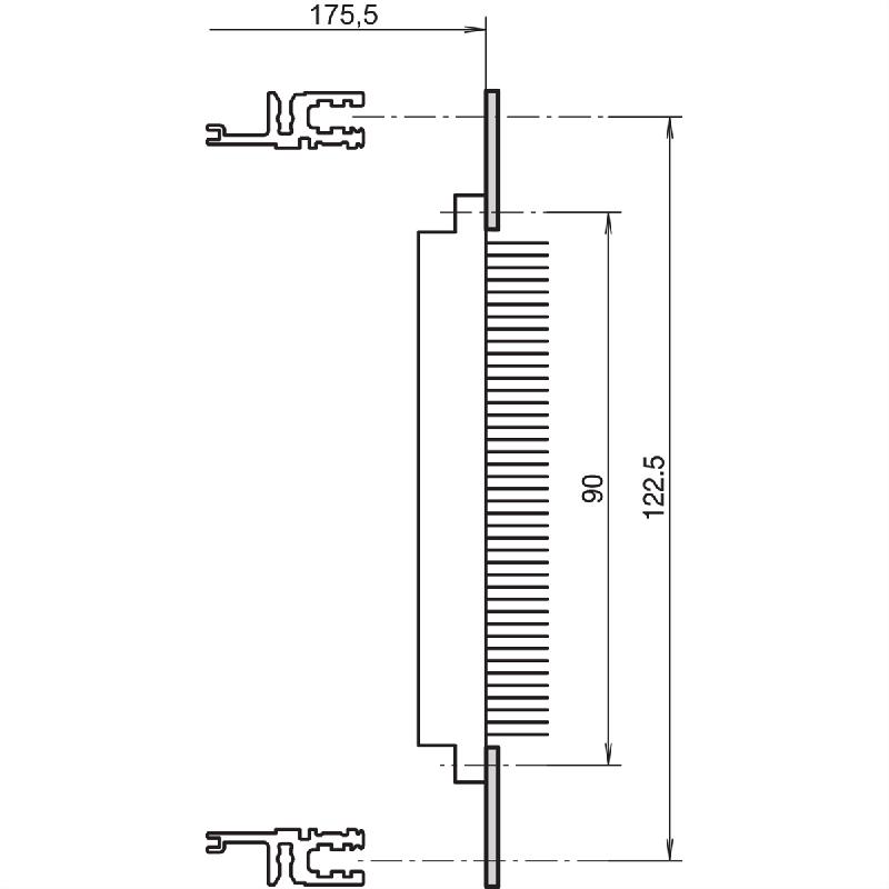 SCHROFF EuropacPRO Rail perforé pour connecteur, selon EN 60603-2 et DIN 41612, 28 CV_0
