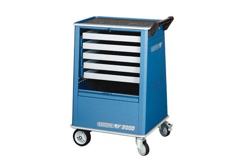 Servante d'atelier GEDORE avec 5 tiroirs - capacité 300 kg - dimensions H930 x L625 x P400/545 mm_0