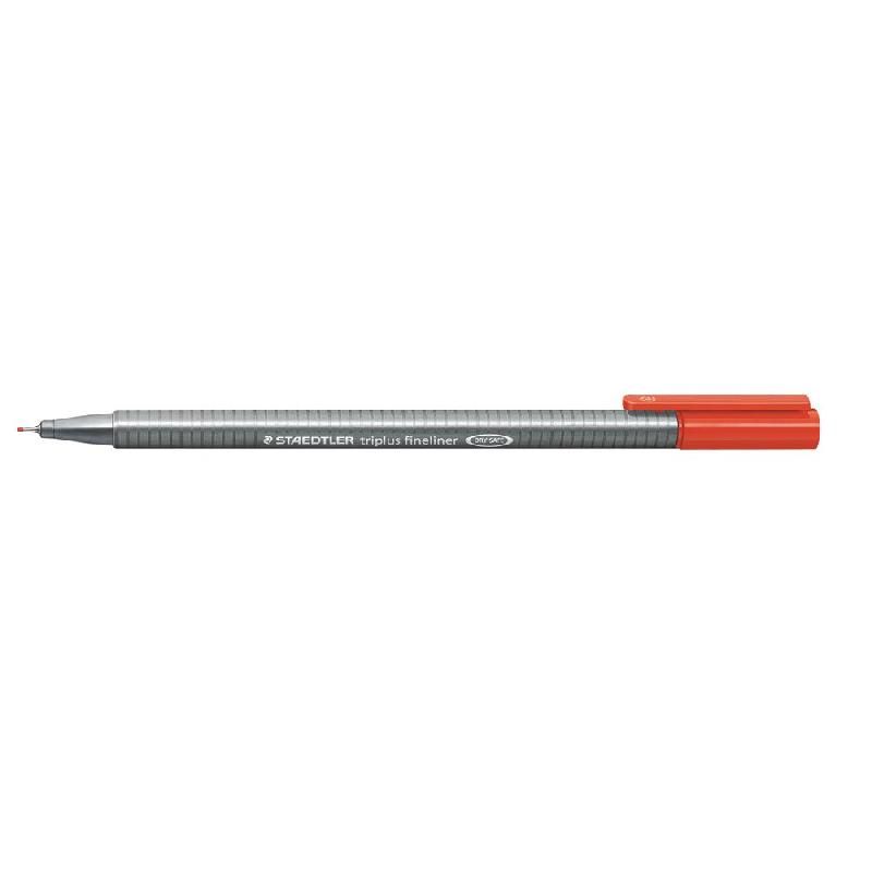 STAEDTLER FEUTRE PERMANENT LUMOCOLOR 334 - STAEDTLER - CAPUCHON - 0,4 MM - ROUGE (PRIX À L'UNITÉ)