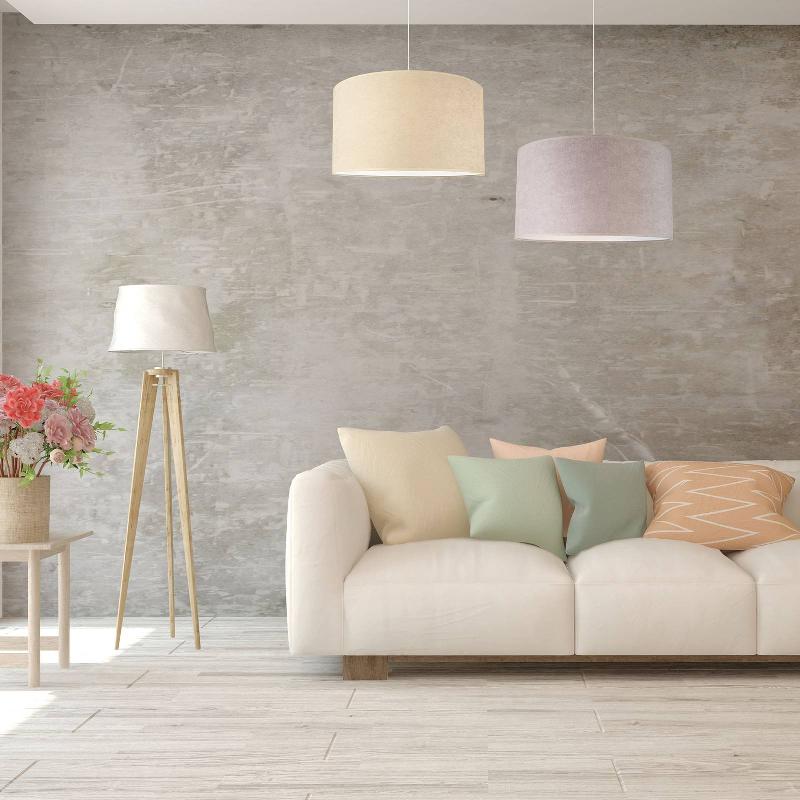 DUOLLA SUSPENSION BRISTOL, MOTIF TISSÉ, GRIS