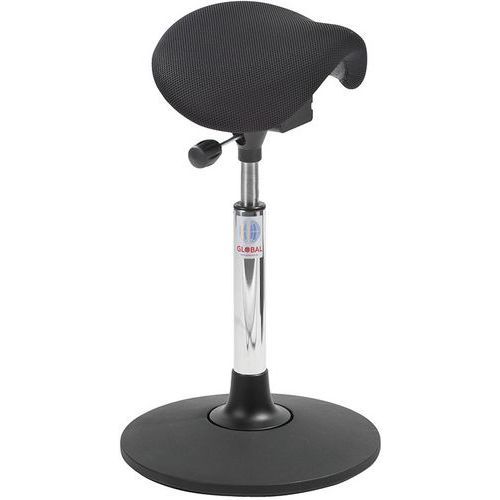 SIÈGE SELLE MINI SWAY-MOUSSE FROIDE TISSU 3D-MEDIUM-NOIR - GLOBAL PROFESSIONAL SEATING