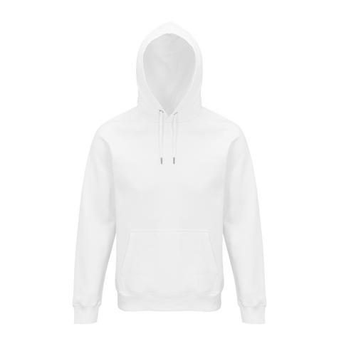 SWEAT PERSONNALISABLE À CAPUCHE COTON ORGANIQUE BIO BLANC