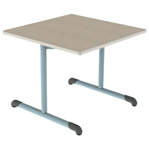 TABLE BANDANA 80X80 T4 DL STRAT POLY. ÉRABLE G. BEIGE/LAGON - MOBIDECOR