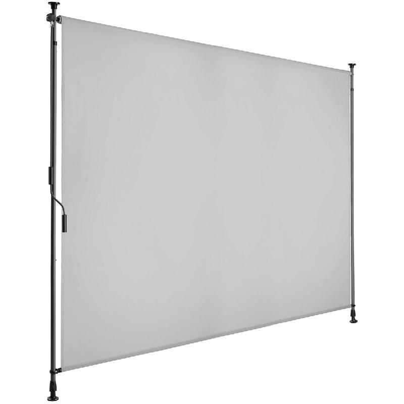 Tectake Store banne TAIJA avec manivelle - 200 x 310 cm, gris clair - 406159 - gris multi-matériau 406159_0