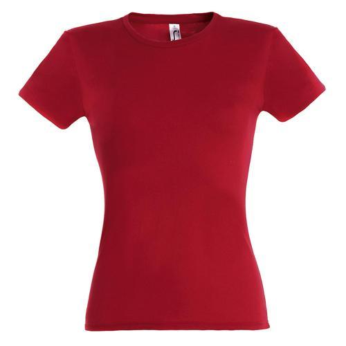 TEE-SHIRT PERSONNALISABLE CLASSIC FEMME ROUGE COTON 150 G