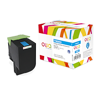 TONER REMANUFACTURÉ OWA - STANDARD - CYAN - POUR LEXMARK 71B20C0