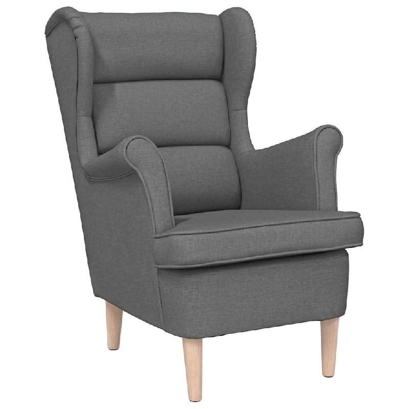 VidaXL Fauteuil gris foncé 74x84x100 cm tissu Modèle Elmorane - 4016896_0