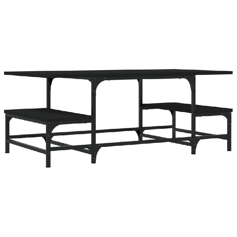 VidaXL Table basse noir 100x50,5x40 cm bois d'ingénierie Modèle Atlas Master Minimal - 835374_0