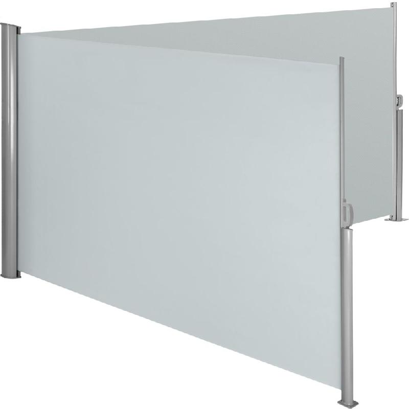 AUVENT STORE LATÉRAL BRISE-VUE PARAVENT RÉTRACTABLE DOUBLE GRIS 200 X 600 CM 2208134/2_0