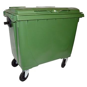 BAC DE COLLECTE ROULANTS PLASTIQUE 660L VERT/VERT_0