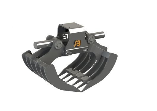 Benne preneuse multi-usage HBCM - Bakker Hydraulic Products BV pour (mini)pelles, tractopelles et grues_0