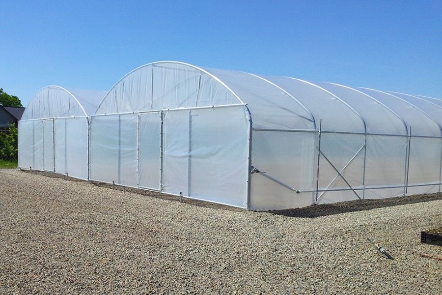 Bi-tunnel 7.80 m - serre de culture professionnelle - hauteur au faîtage de 3.50 m - SVL_0