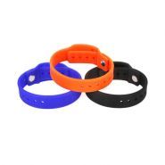 Bracelet RFID NFC en silicone - Shenzhen Xinyetong Technology - étanche IP68, personnalisable avec trous et carte mini insérable_0