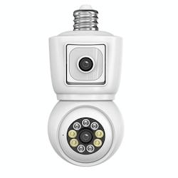 Caméra De Surveillance Vidéo Intelligente Vision Nocturne Suivi Mouvement 360° YONIS - blanc 3615616911427_0
