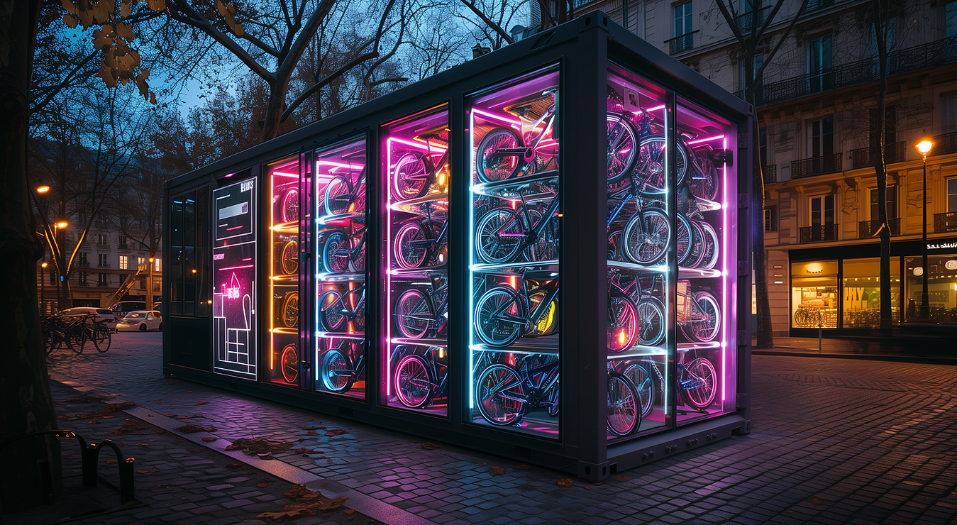 Container Garage à Vélo - Sécurisé, écoresponsable et adapté au stationnement urbain_0