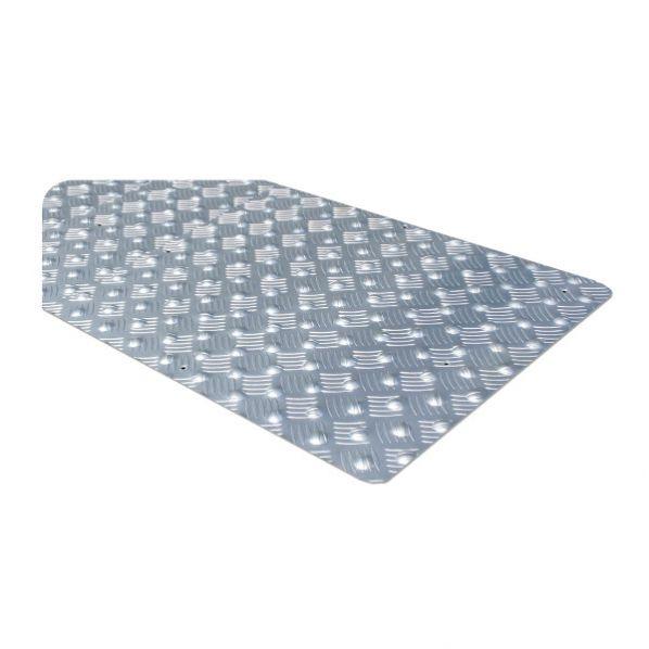 Dalle podotactile BEV en aluminium - Antidérapante et conforme aux normes françaises - Usage intérieur/extérieur_0