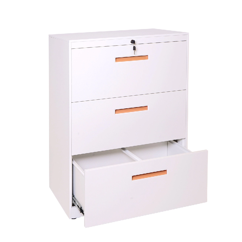 Décoshop26 - Armoire de bureau rangement en acier A4 tiroirs verrouillable 103x76x46cm blanc 04_0001030 - blanc 3000329032697_0