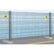 Grille de chantier Easy Fix - Ferro Bulloni - clôture mobile en fil galvanisé Ø3,10 mm - dimensions 3350x2000 mm_0