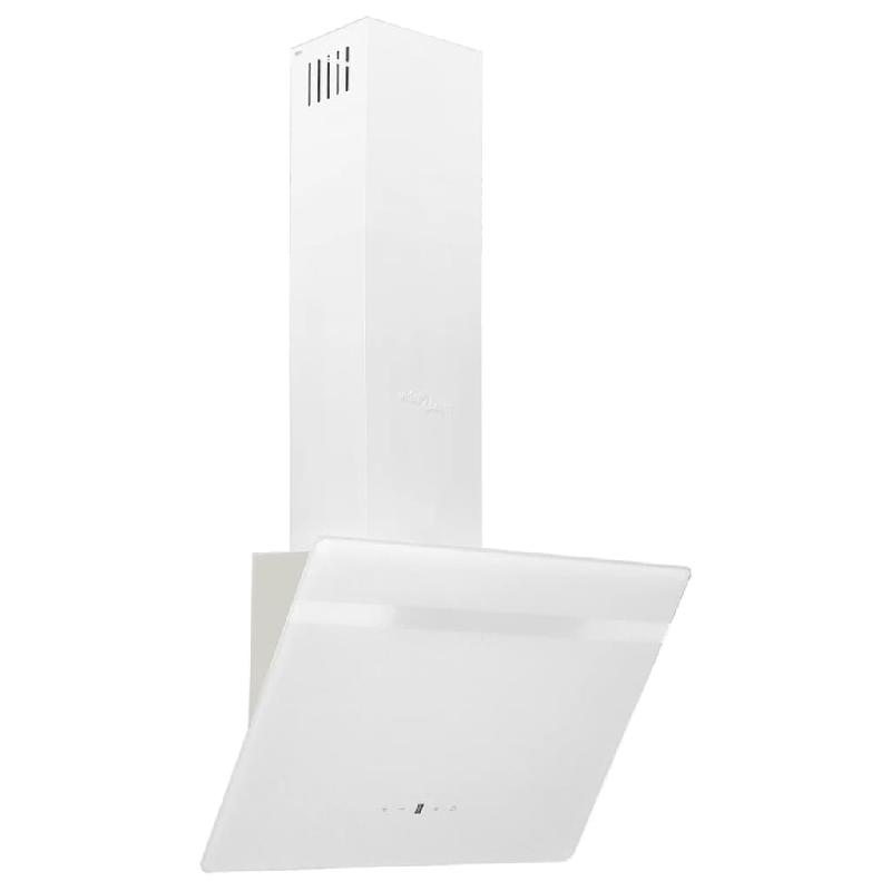 HOTTE MURALE 60 CM ACIER ET VERRE TREMPÉ BLANC 02_0005862_0