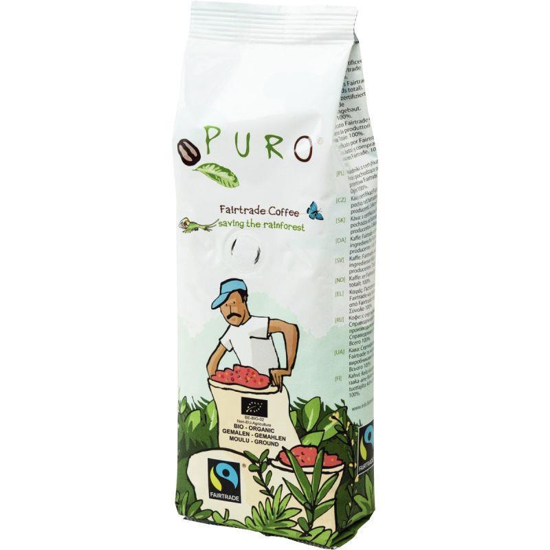 Paquet 250g café moulu bio PURO - Origine Pérou et Honduras - Douceur fruitée et arrière-goût chocolaté_0