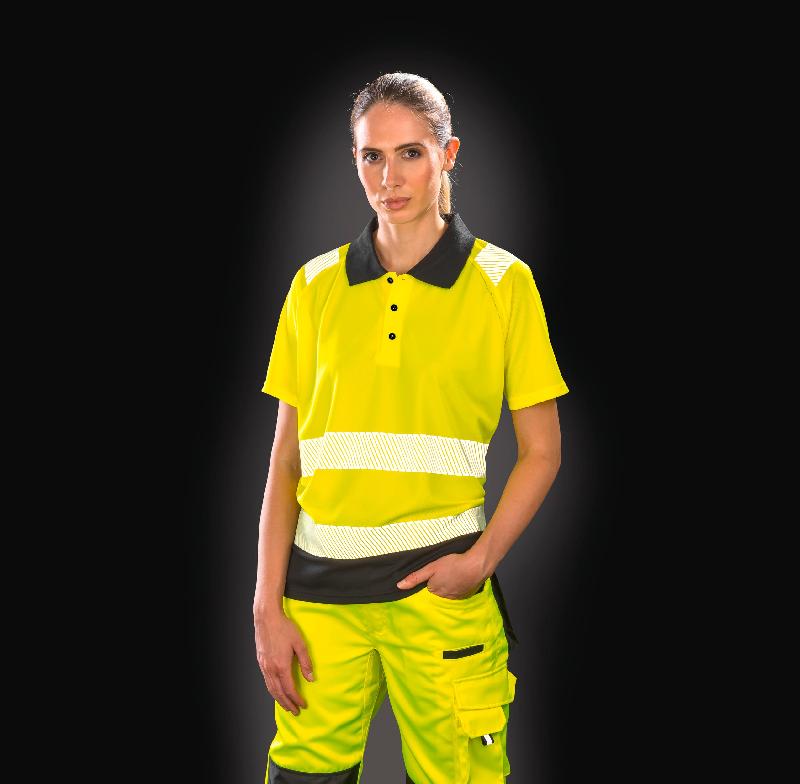 Polo de sécurité recyclé - Réf : R501X - Polyester recyclé - Norme EN ISO 20471 Classe 2_0