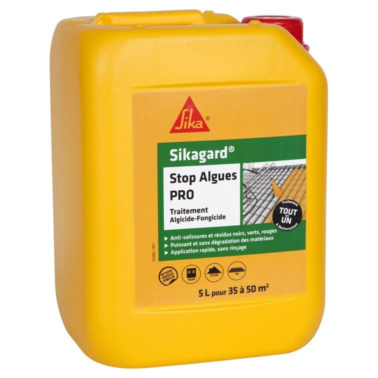 Sikagard Stop Algues PRO - Bidon de 5 L - Liquide prêt à l'emploi, incolore et sans odeur_0