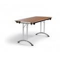 Table pliante Luna - robuste, plateau mélaminé 22 mm, piètement pliant avec blocage automatique_0