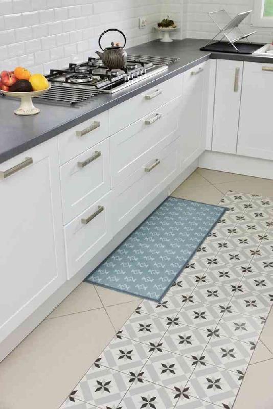 Tapis intérieur absorbant protection - devoluy sablier bl - 120x45 cm_0