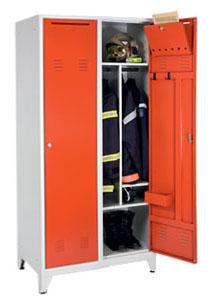 Vestiaire métallique monobloc - spécial pompiers et centres de secours - épaisseur 8 et 10/10ème_0