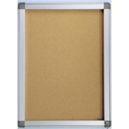 Vitrine Aludra - vitrine d'affichage classique avec profils anodisés, serrure de sécurité et 4 dimensions disponibles_0