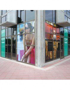 Autocollants de vitrine - impression sur mesure - pose intérieure ou extérieure_0