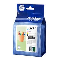 Brother LC3217 Pack de 4 cartouches d'encre ORIGINALE - LC3217VAL - noir LC3217VAL_0