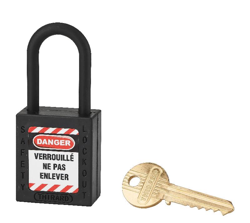 Lot De 10 Cadenas De Sécurité Nylon 38mm – Avec 20 Clés, Pour Consignation Industrielle Et Chimique