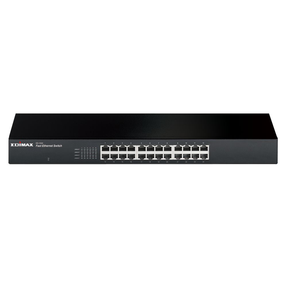 Commutateurs - switch - Emidax ES-1024 - 24 ports Fast Ethernet à monter en rack_0