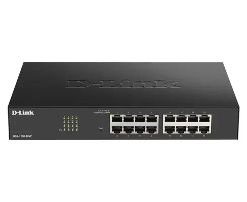 D-Link DGS-1100-16V2 Géré L2 Gigabit Ethernet (10/100/1000) Noir_0