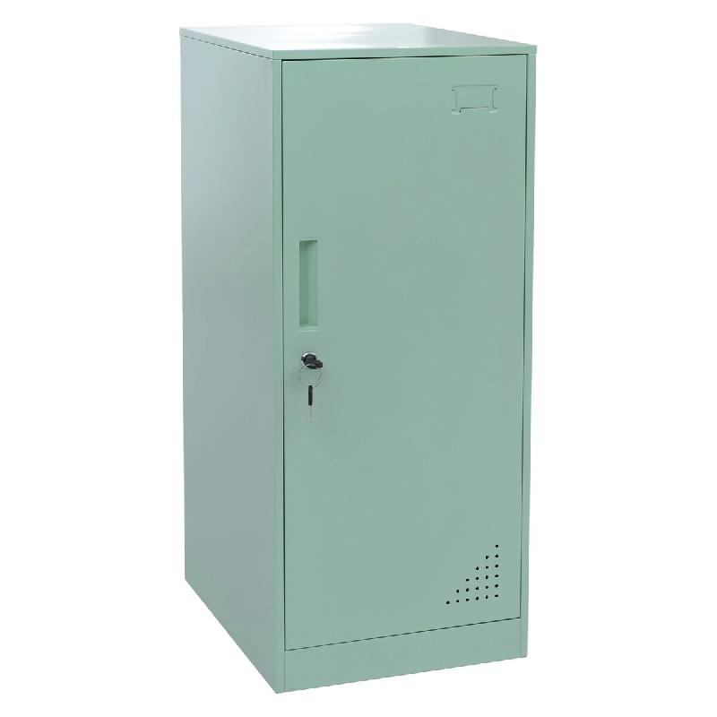 Décoshop26 - Armoire vestiaire métallique avec tringle et étagère amovible 90x38x45 cm acier couleur menthe 04_0008960 - métal 3000267243780_0