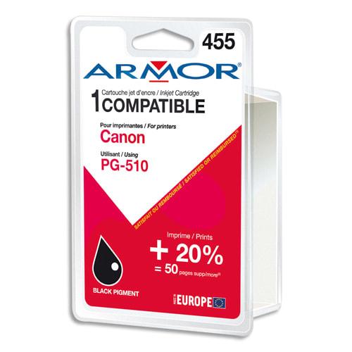 Armor - Cartouche d'encre remanufacturée compatible Canon PG-510 - Noir - 12ml - 330 pages_0
