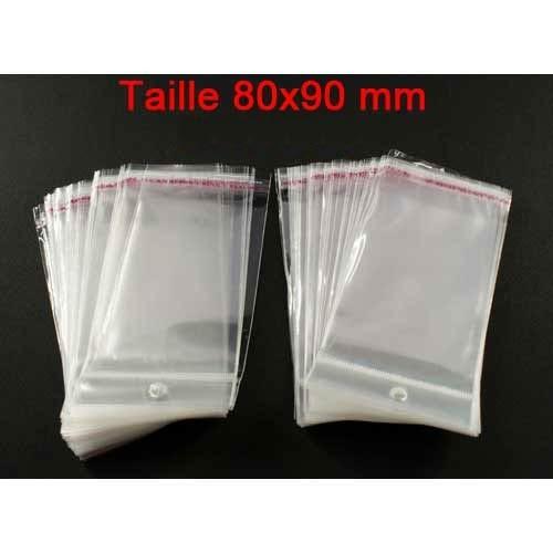 SACS ET SACHETS PLASTIQUES 100 SACHETS TRANSPARENTS - 0008_0