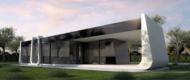 Studio jardin futuriste préfabriquée en acier, surface 43 m2 - ISK 37 Pods_0