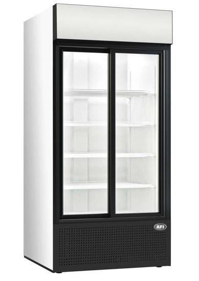 Vitrine à boissons avec display lumineux avec portes coulissantes_0