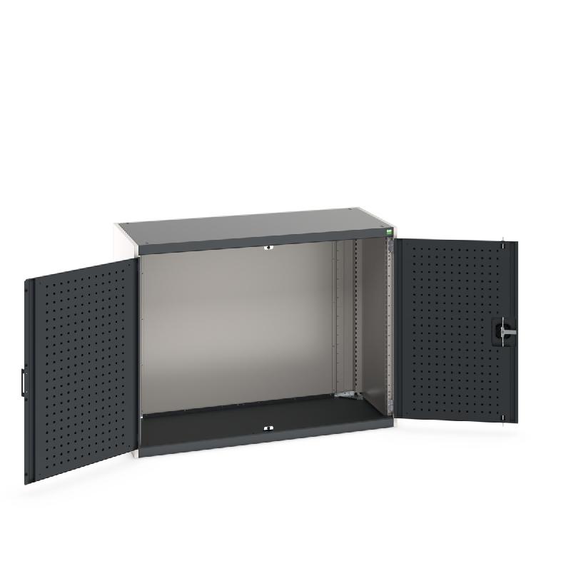 Armoire d'atelier Cubio SMLF-13610-1 - Portes Perfo - 1300x650x1000 mm - Charge lourde jusqu'à 1,5 tonne_0