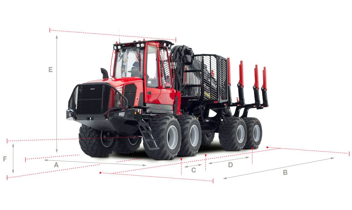 Grue forestière Komatsu 895 - 2020 - portée de 7.5m à 10m - capacité de charge 20 tonnes_0