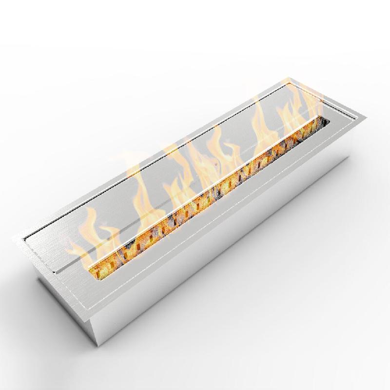 Brûleur au bioéthanol encastrable 4,5 L en acier inoxydable DIVINA FIRE L61 x P18,7 x H9,5 cm - multicolore 87066_0